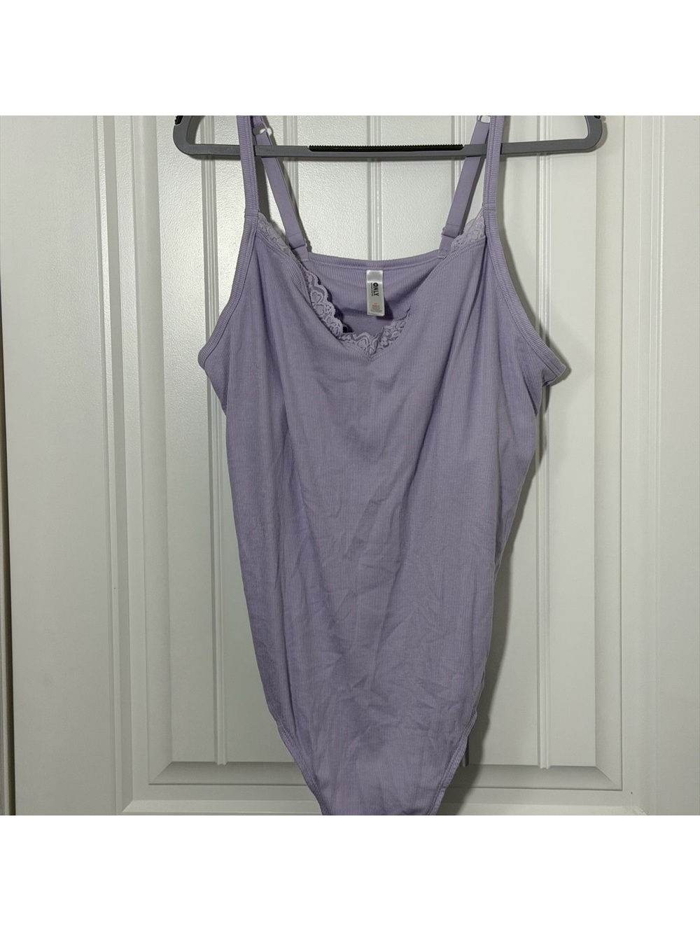 Old Navy Lavender Lace Trim Camisole Bodysuit 3x